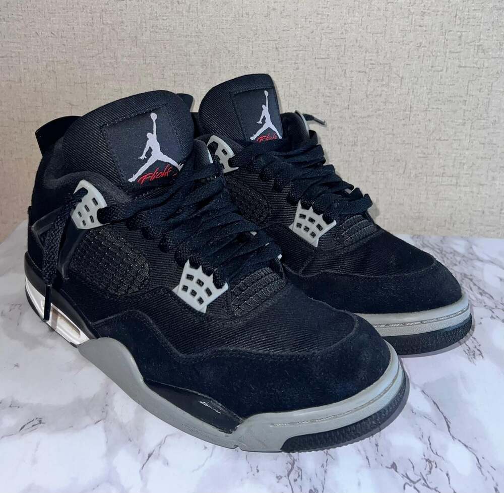 Air Jordan 4 Retro SE Black Canvas